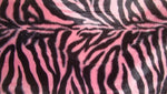 Load image into Gallery viewer, 58"  Wide Zebra Velboa faux fur upholstery Zebra Small Pink Velboa Faux Fur  fabric per yard
