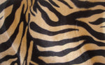 Load image into Gallery viewer, Medium Beige Zebra Velboa Animal Fabric BY THE YARD 60" Wide
