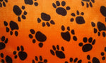 Load image into Gallery viewer, Faux Paws Velboa upholstery Orange  Fabric per yard upholstery, hand bags, blankets
