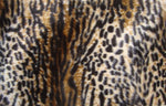Load image into Gallery viewer, Brown Wild Cat Animal print Velboa Fabric BY THE YARD 60" Wide
