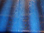 Load image into Gallery viewer, upholstery vinyl  leather Snake Viper Fake Royal Navy 2 Tone Embossed pattern fabric  yard 54" Wide
