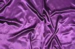 Load image into Gallery viewer, charmouse satin polyester fabric  60"wide DRESS Gown PLUM solid silky shinny
