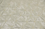 Load image into Gallery viewer, Taffeta pinwheel button rosette ivory 3D button embroidery apparel decor bty
