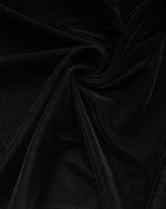 Load image into Gallery viewer, Black Plush Triple Velvet Fabric Drapery 45" wide per yard

