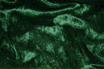 Load image into Gallery viewer, Hunter green Velvet Panne Crushed  Velour Stretch Fabric 60 Wide  By yard
