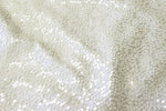 Load image into Gallery viewer, Ivory Rain drop seqiun taffeta fabric 54" wide sold by the yard
