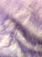 Load image into Gallery viewer, Faux Fur White With lavender Frosted tips fabric 60" Wide sold by the yard

