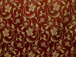 Load image into Gallery viewer, Jacquard  brocade Upholstery drapery fabric by the yard 56" Rouge
