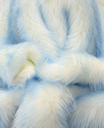 Load image into Gallery viewer, King Queen Twin Bedspread baby blue shaggy tips Exotic Blanket Throw Faux Fur Comforters Bedding Decor Luxurious Handmade
