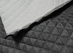 Load image into Gallery viewer, Charcoal Suede Quilted Auto Headliner Headboard Fabric with 3/8" Foam Backing Upholstery 58" Wide

