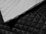 Load image into Gallery viewer, Black Suede Quilted Auto Headliner Fabric Foam Backing Upholstery 58" Wide
