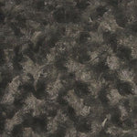 Load image into Gallery viewer, Minky charcoal Rosebud floral fur soft fabric BY THE YARD 60" Wide

