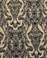 Load image into Gallery viewer, Vanguard Black Abstract Pattern Lines Matrix Modern Sketch Fabric Upholstery Drapery Curtains
