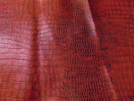Load image into Gallery viewer, Red alligator Faux Leather vinyl, Upholstery fabric by the Yard
