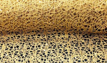 Load image into Gallery viewer, Gold Chain sequin chemical web Lace 54" wide Fabric Sold By Yard table runner dress
