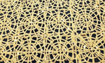 Load image into Gallery viewer, Gold Chain sequin chemical web Lace 54" wide Fabric Sold By Yard table runner dress

