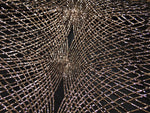 Load image into Gallery viewer, ILLUSION Black/Champagne Sequin Mesh Polyester 2-way stretch, Dance Apparel Wedding Dress Prom Veil Fabric By the Yard 56" Wide
