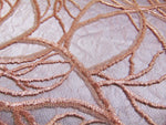 Load image into Gallery viewer, Peach, Tiny Sequin, Embroidered, Lace, Mesh, Mechanical Stretch, Fabric 52" Sold By the Yard, Wedding, Prom, Dresses, Lingerie, Pageant
