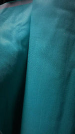 Load image into Gallery viewer, Lake Blue Shantung Dupioni Faux Silk two tone fabric BY THE YARD 54" wide
