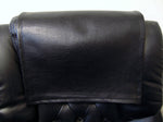 Load image into Gallery viewer, Black pebble ford faux leather vinyl Sofa Loveseat Chaise Theater Seat, Chair Caps Headrest Pad, Recliner Head Cover, Furniture Protector
