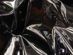 Load image into Gallery viewer, Black patent faux vinyl upholstery fabric per yard
