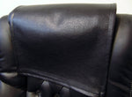 Load image into Gallery viewer, Black pebble ford faux leather vinyl Sofa Loveseat Chaise Theater Seat, Chair Caps Headrest Pad, Recliner Head Cover, Furniture Protector
