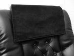 Load image into Gallery viewer, Suede, Black, 14x30, Sofa, Loveseat,  Theater Seat, Headrest Pad, Recliner Head Cover, Furniture Protector
