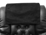 Load image into Gallery viewer, Suede, Black, 14x30, Sofa, Loveseat,  Theater Seat, Headrest Pad, Recliner Head Cover, Furniture Protector
