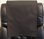 Load image into Gallery viewer, Genuine Italian Leather, Black 14x30 Sofa, Chaise Theater Seat, RV Cover, Chair Caps Headrest Pad, Recliner Head Cover, Furniture Protector
