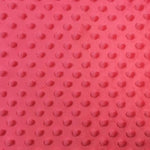 Load image into Gallery viewer, Strawberry pink Minky dimple dot soft fabric BY THE YARD 60 " Wide

