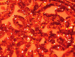 Load image into Gallery viewer, KARMA, Red, Big Print, Sequin, 4-way Stretch, Fabric 55" Sold By the Yard
