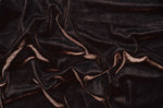 Load image into Gallery viewer, BROWN stretch velvet fabric 60" Wide
