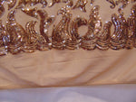Load image into Gallery viewer, Sequin, 4-way Stretch, sutra bronze. Great for Wedding, Prom
