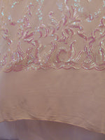 Load image into Gallery viewer, SUTRA , Iridescent , Big Print, Sequin, 4-way Stretch, Fabric 54" Sold By the Yard
