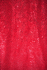 Load image into Gallery viewer, Red Small Dot Sequin 45 inches width sold by the yard Home Decoration
