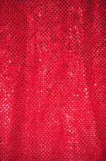 Load image into Gallery viewer, Red Small Dot Sequin 45 inches wide sold 5 yards Home Decoration
