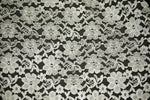 Load image into Gallery viewer, Ivory rachelle lace flower mesh sheer polyester home decor by the yard
