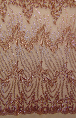 Load image into Gallery viewer, Sequin, 4-way Stretch, sutra bronze. Great for Wedding, Prom
