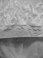 Load image into Gallery viewer, SUTRA ,WHITE, Big Print, Sequin, 4-way Stretch, Fabric 54" Sold By the Yard

