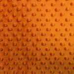 Load image into Gallery viewer, Orange  Minky dimple dot soft fabric BY THE YARD 60 " Wide
