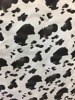 Load image into Gallery viewer, Black White Cow  Poly cotton Sold by yard  POLYCOTTON 58" wide
