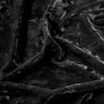 Load image into Gallery viewer, Black Crushed Stretch Ice Velvet 4-WAY Stretch Fabric 60” wide
