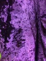 Load image into Gallery viewer, Purple Crushed Stretch Ice Velvet Clothing Dress Spandex 4-WAY Stretch Fabric
