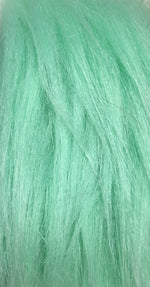 Load image into Gallery viewer, Fur Faux fake Mint  shaggy faux fur upholstery custom fabric by the yard 60" wide
