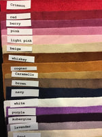 Load image into Gallery viewer, Stretch Faux Suede Polyester Spandex Apparel Clothing Cosplay Costume Fabric 58" Wide, BY THE YARD

