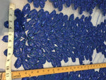 Load image into Gallery viewer, ROYAL BLUE  Vegas peacock sequin gem beaded on mesh, sold by the panel - prom, wedding, pageant, costume, home decor,dress, FREESHIPPING
