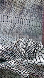 Load image into Gallery viewer, Silver Giant Snake Scales Spandex Fabric 4 way stretch 58" wide
