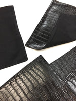 Load image into Gallery viewer, Black Gator Nile Place mats Texture Hemmed Edges  waterproof wipe clean Sturdy Flexible plate placemat table linen table decor holiday sets
