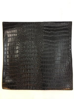 Load image into Gallery viewer, Black Gator Nile Place mats Texture Hemmed Edges  waterproof wipe clean Sturdy Flexible plate placemat table linen table decor holiday sets
