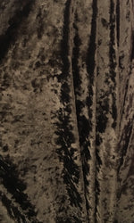 Load image into Gallery viewer, Brown Stretch Velvet crushed Fabric by the yard 60” wide
